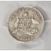 AUSTRALIA 1922/1 . THREEPENCE . OVERDATE . FULL ADVANCE AUSTRALIA . 4 PEARLS